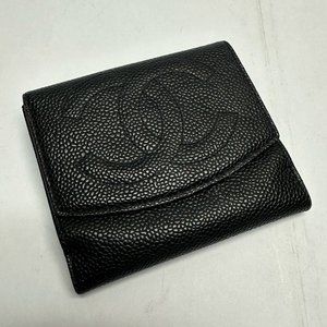 CHANEL Black Card Holder [Snap Not Working] (COA Included)